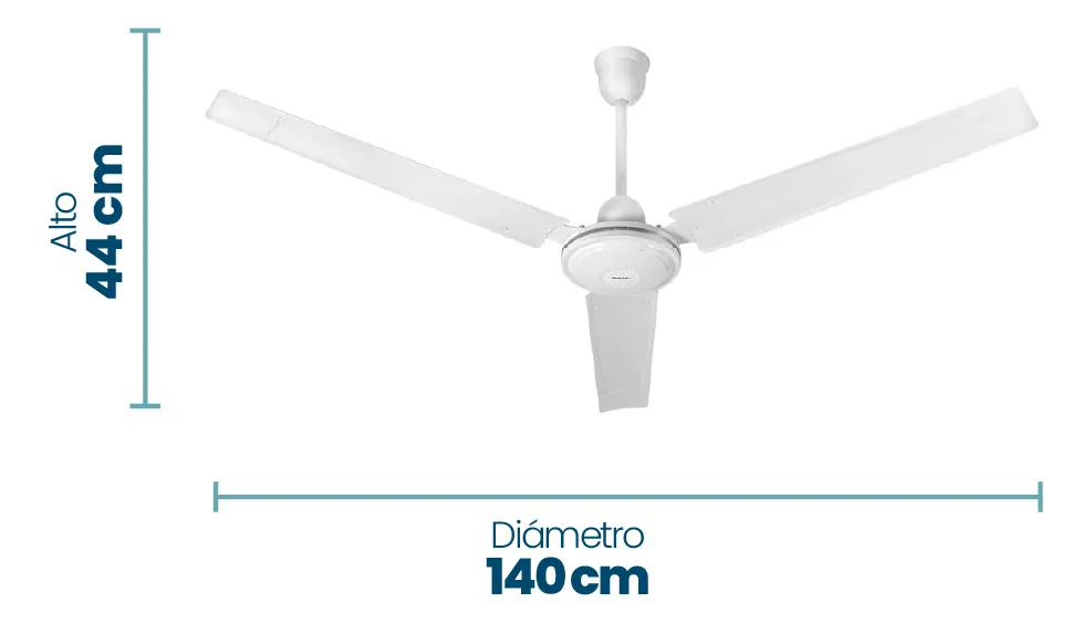 Ventilador de Techo Philco 94VTEP5619P 3 Aspas - Imagen 3
