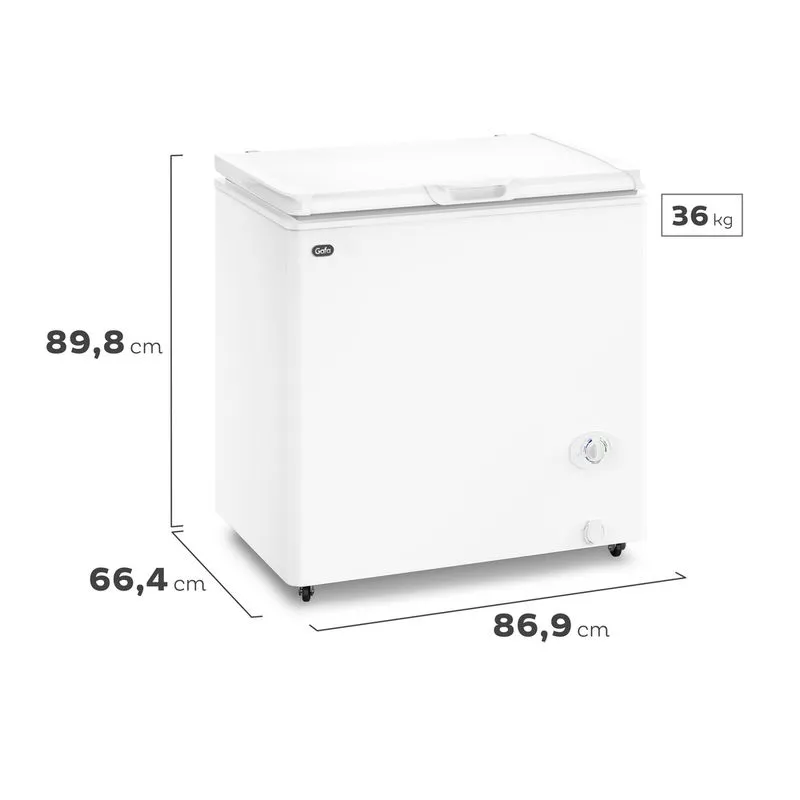 Freezer Horizontal Gafa Blanco Inverter 205lts FGHI200B-M - Imagen 6