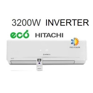 AIRE ACONDICIONADO SPLIT HITACHI 3200W FRIO/CALOR INVERTER