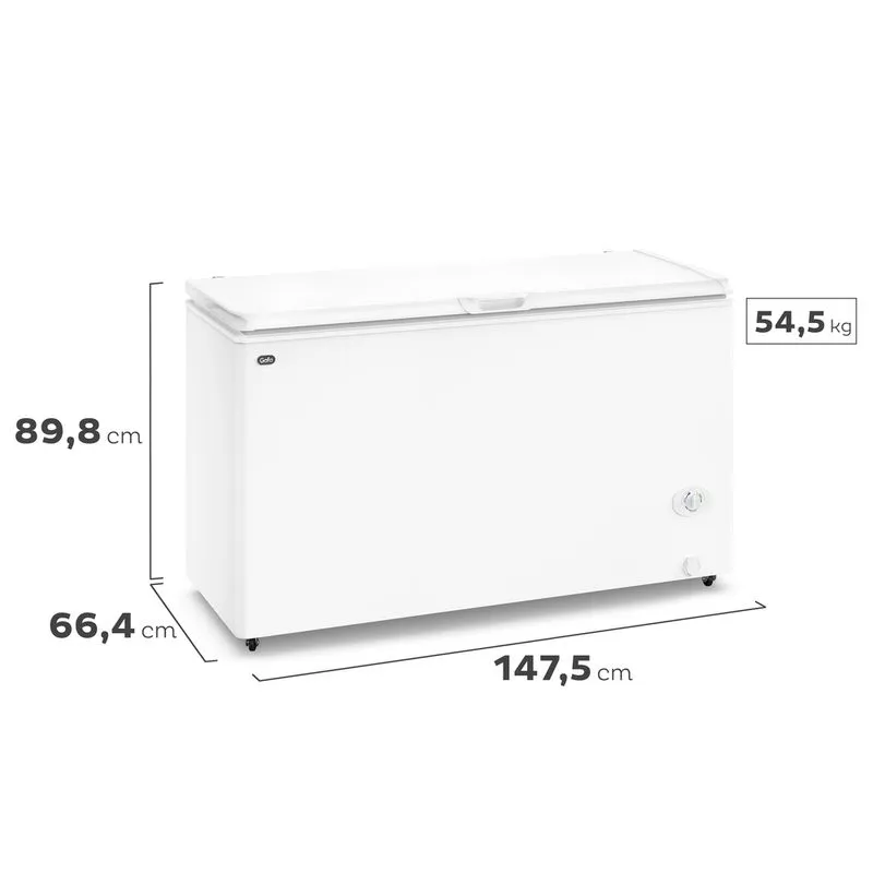 Freezer Horizontal Gafa Blanco Inverter 402lts FGHI400B-XL - Imagen 6