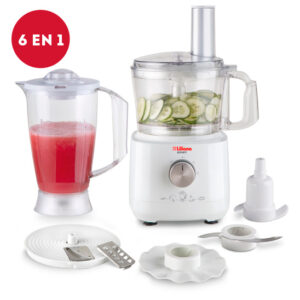 Procesadora Liliana Experty Am730 Con Jarra Licuadora 700W Blanca