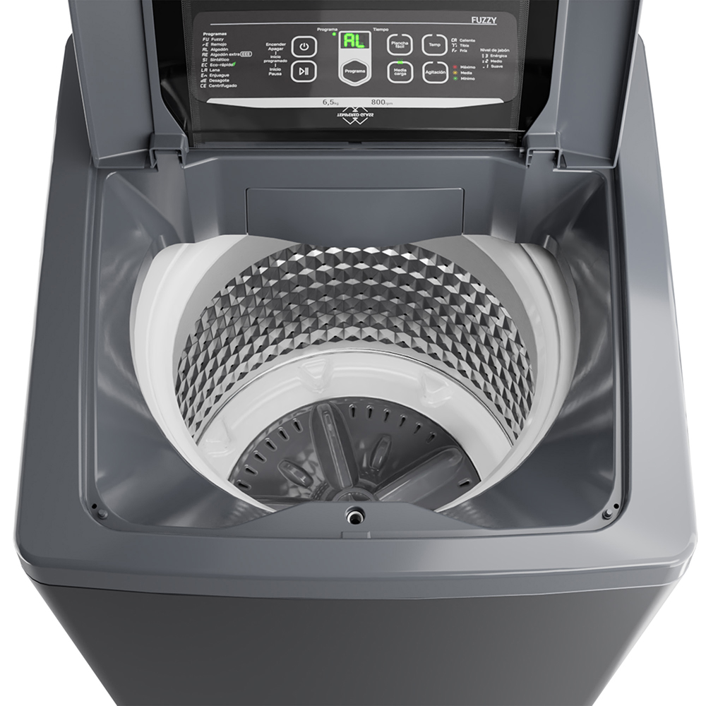 Lavarropas Automatico Drean Concept Neo Fuzzy 658G 6,5 Kg Gris - Imagen 6