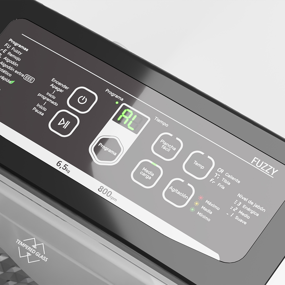 Lavarropas Automatico Drean Concept Neo Fuzzy 658G 6,5 Kg Gris - Imagen 7