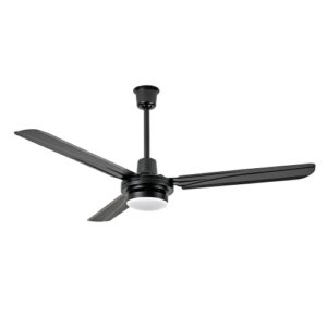 Ventilador De Techo Protalia 3401 De Chapa Negro C/Luz