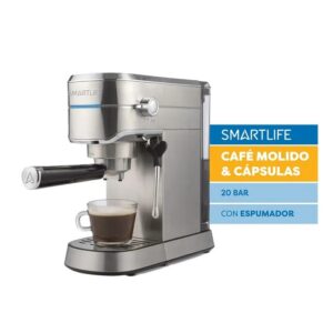Cafetera Smartlife 3 En 1 SL-EC5418 Comp Caps y Dolce Gusto Acero Inox
