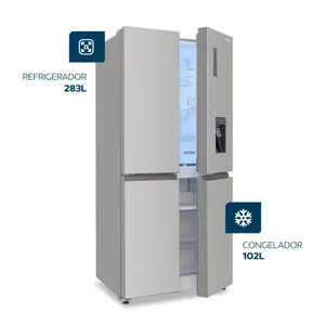 Heladera Philco Side by Side Cross Door Slim 4 Puertas No Frost 385L Inox - Imagen 2