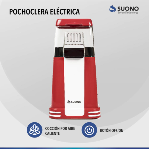 Pochoclera Suono Hog0134 Rojo Cocción Por Aire Caliente - Imagen 3