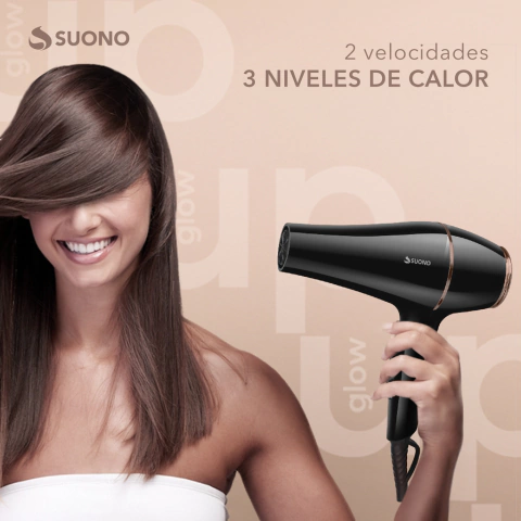 Secador De Pelo Suono HOG0256 1800W Con Accesorios - Imagen 3