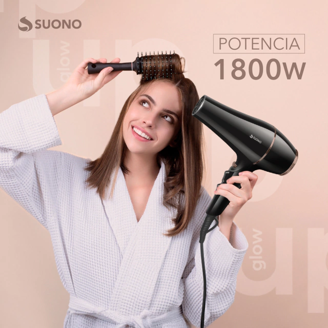 Secador De Pelo Suono HOG0256 1800W Con Accesorios - Imagen 4