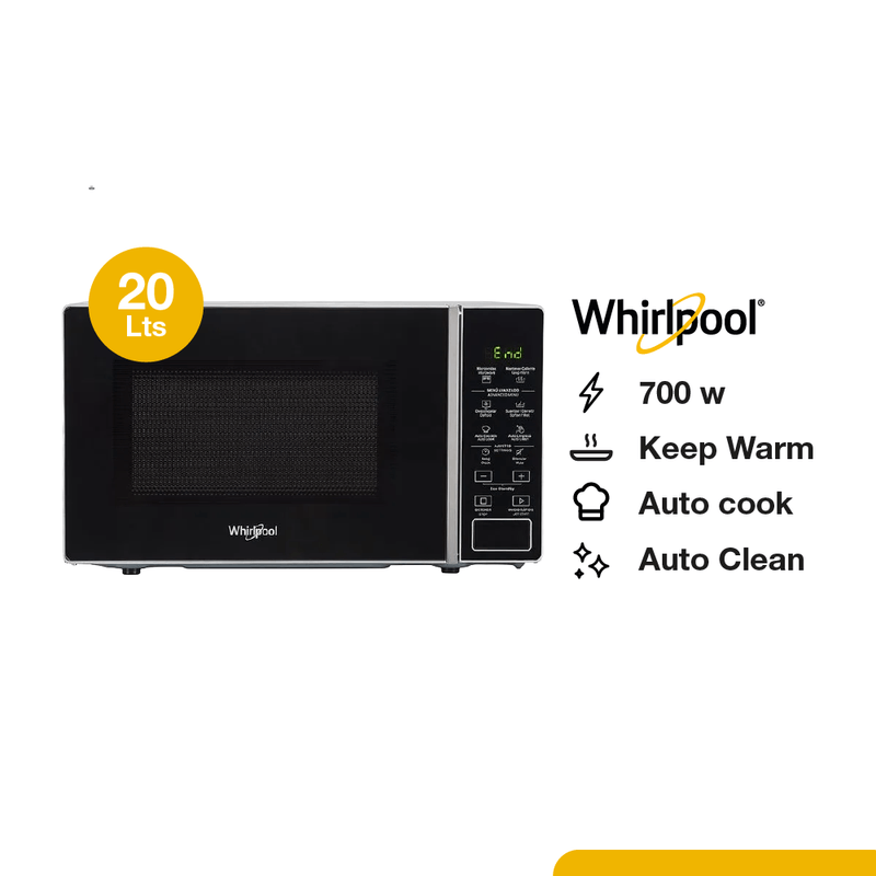 Microondas Whirlpool WMS20BS 20L Negro - Imagen 5