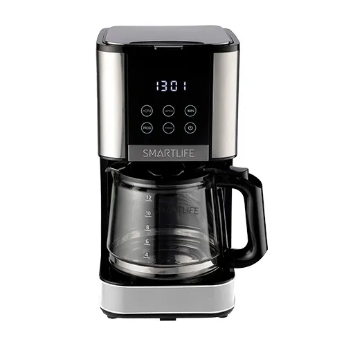 Cafetera de Filtro Digital Smartlife SL-CMD1520 1.5L Programable Acero Inox - Imagen 2