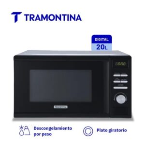 Microondas Tramontina 20 Lts Digital Pih049516 Eléctrico Gris/negro