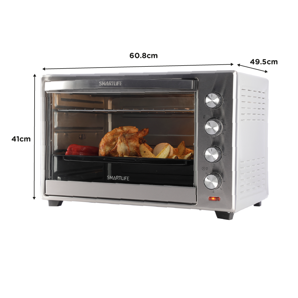 Horno Eléctrico Smartlife 70L SL-TOR070PN Spiedo y Conveccion Acero Inox - Imagen 8