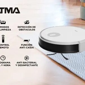 Aspiradora Robot Atma Atar21c1pi Trapeadora Blanca