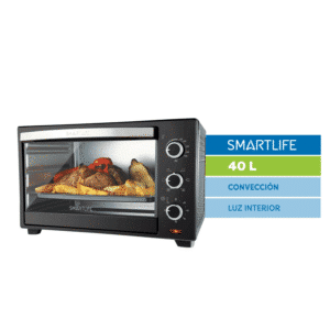 Horno Eléctrico Smartlife 40L Sl-go0040Pn Negro 3 Funciones