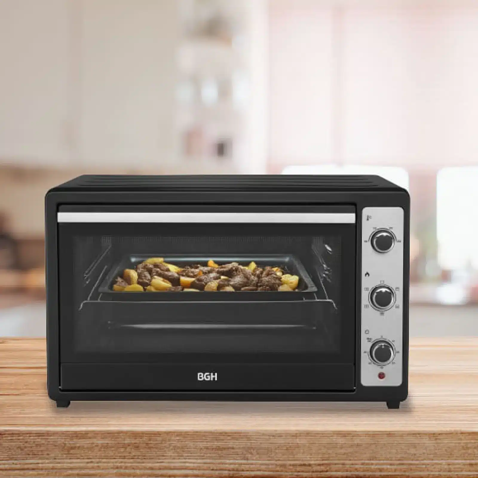 Horno Eléctrico Bgh 80l Bhe80m25n C/convección 2200w Negro - Imagen 6