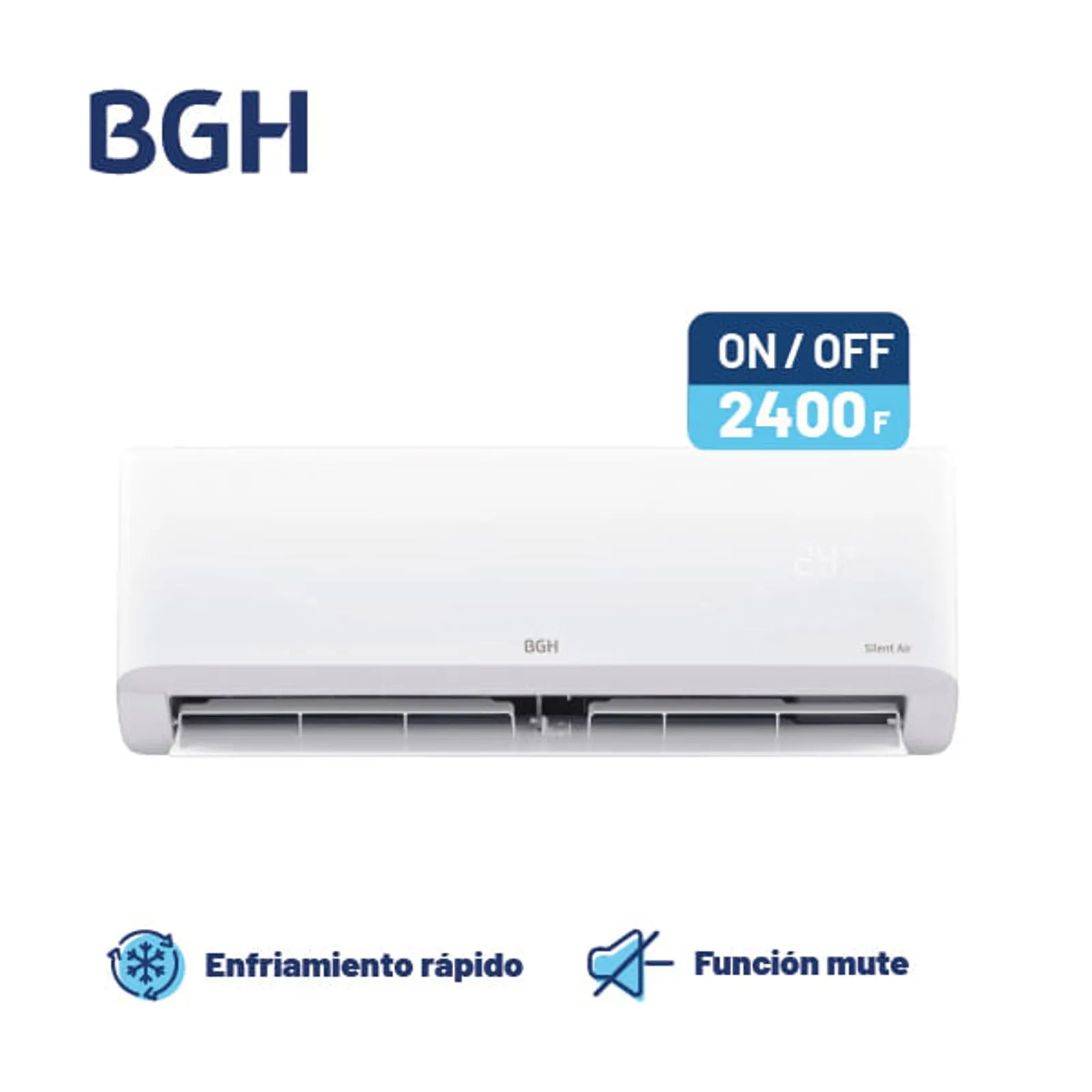Aire Acondicionado Split Bgh 2600w Bs26wcew F/c Blanco - Imagen 3