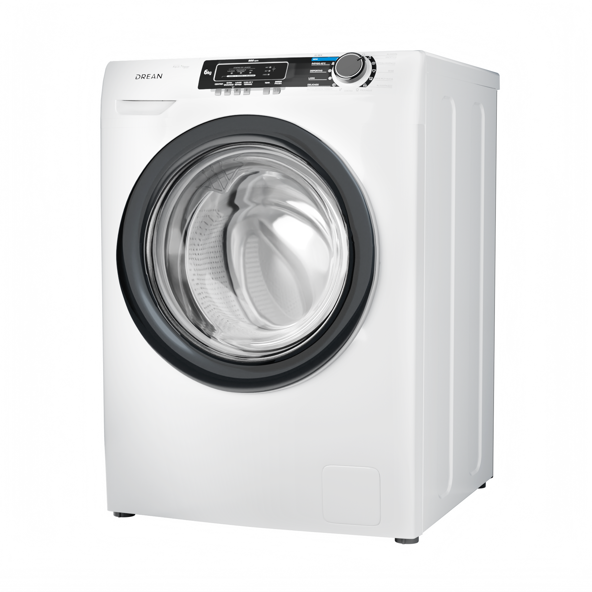 Lavarropas Automatico Drean 6Kg 800Rpm Carga Frontal Blanco - Imagen 3