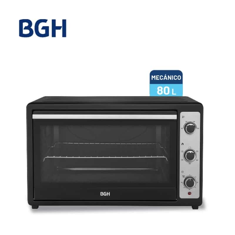 Horno Eléctrico Bgh 80l Bhe80m25n C/convección 2200w Negro