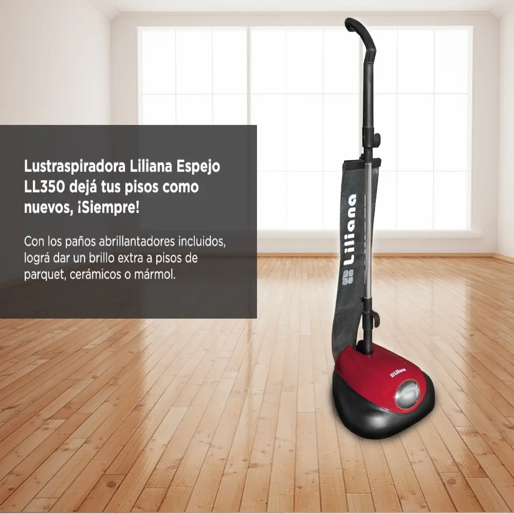Lustraspiradora Liliana con Luz LL350 850w Con Paños Abrillantadores - Imagen 2