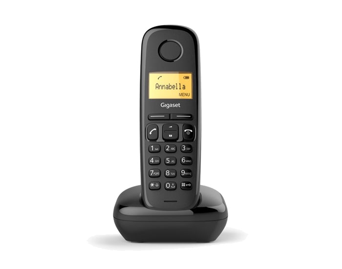 Teléfono Inalámbrico Gigaset A170 Negro Pantalla Iluminada