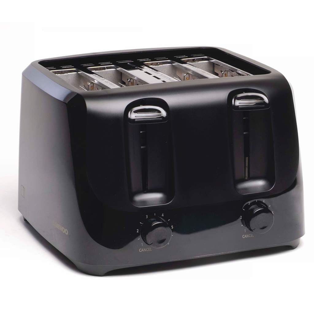Tostadora Daewoo TO8221B 4 Panes 1400W 6 Niveles Negra