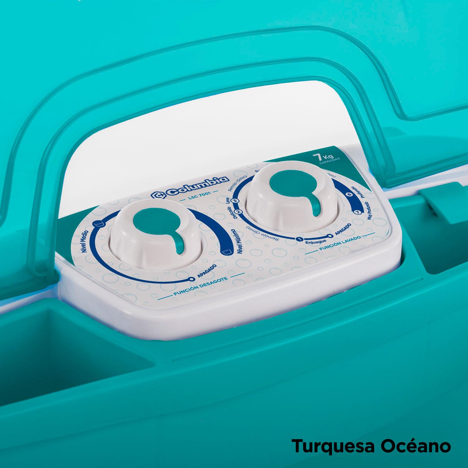 Lavarropas Semiautomático Columbia 7kg LSC 7001 con Bomba de Desagote - Imagen 4