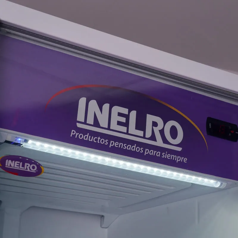 Heladera Exhibidora Inelro MT-17 NG 470 Litros Blanca R290 - Imagen 4