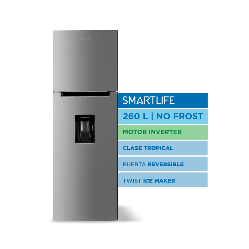 Heladera Smartlife Sl-rnf270sdinv No Frost Inverter 260l Avero Inox
