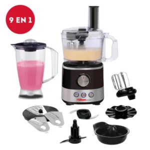 Multiprocesadora Liliana Fullpros Am790 9 En 1 1000w Negra