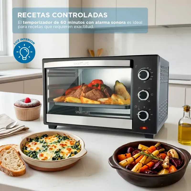 Horno Eléctrico Smartlife 50l Sl-to0050 C/convección 1600w - Imagen 7