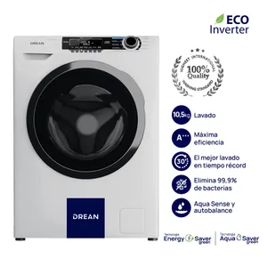 Lavarropas Drean Ecoinverter 10,5kg Lcfdr1012sb Frontal