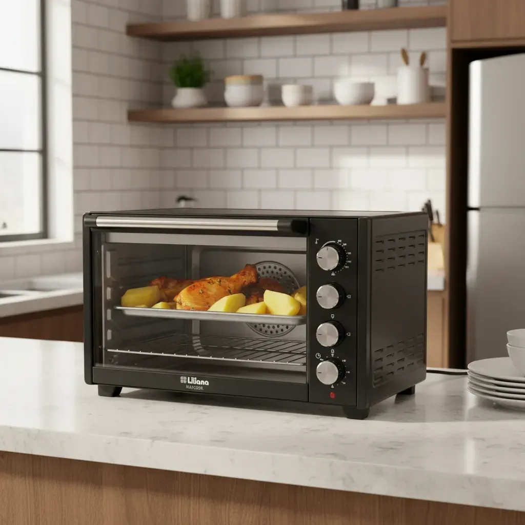 Horno Electrico Liliana Maxcook 60L AO600 Conveccion 2400W Negro - Imagen 3