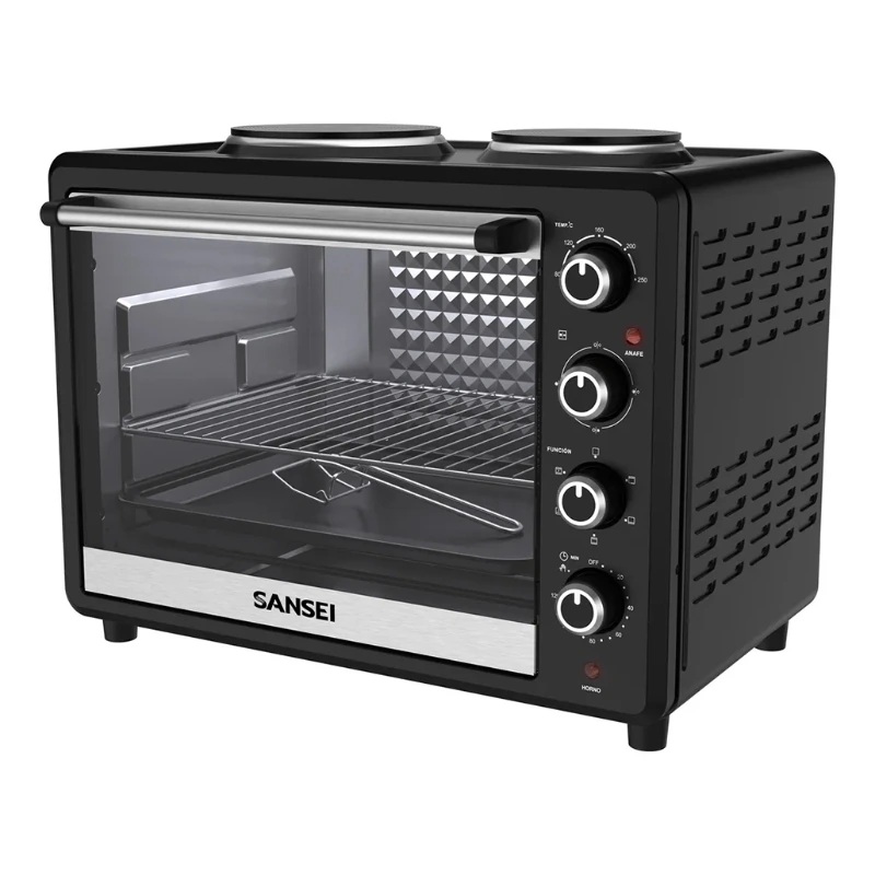 Horno Eléctrico Sansei 63 Litros Con Anafes Convección 2800w