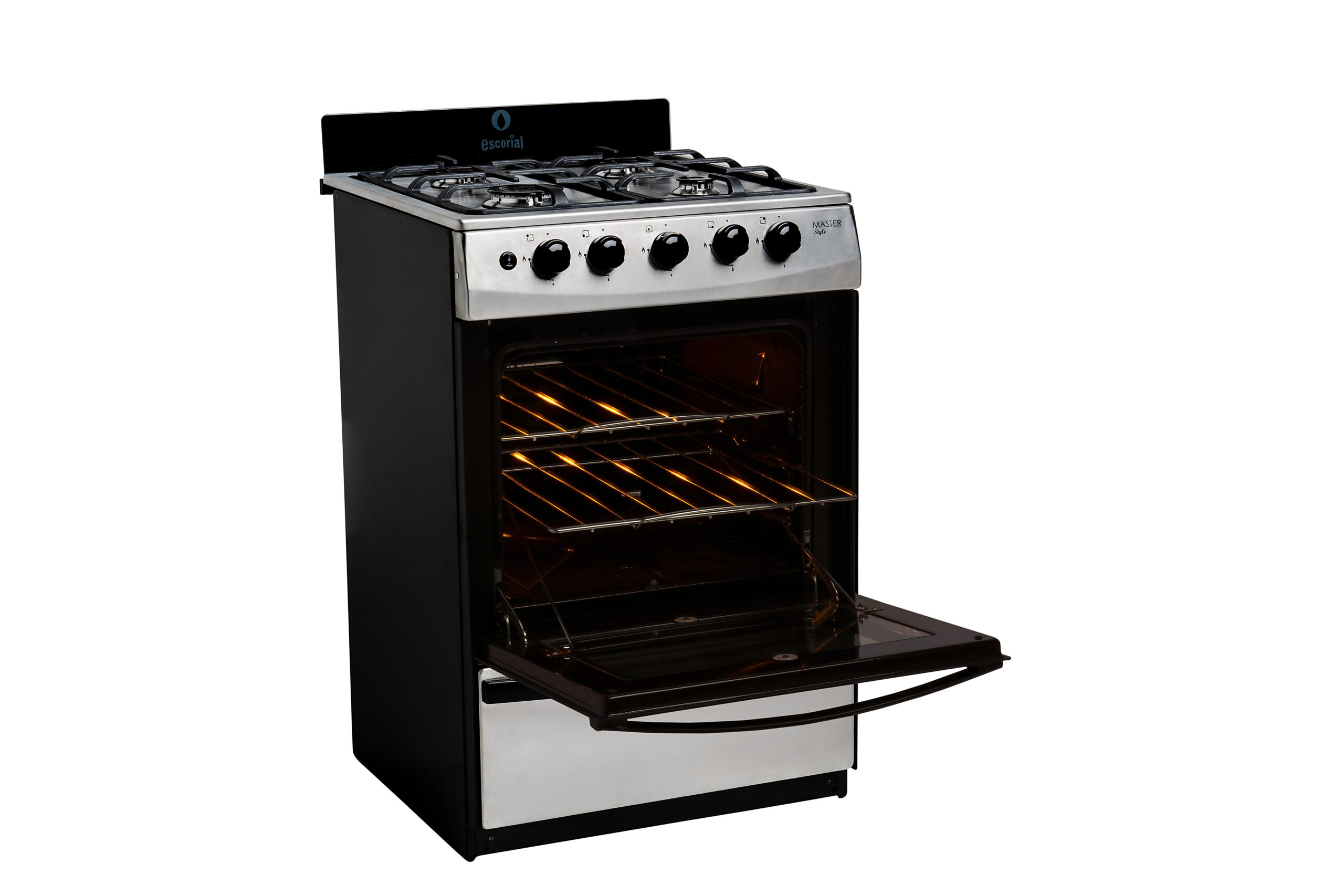 Cocina Escorial Master Style Multigas 56CM Acero Inoxidable - Imagen 7