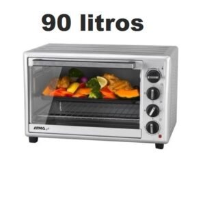 Horno Eléctrico Atma 90L HG9022P Gris Plata